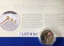 2006-1926 Five Pounds Sterling Coin, Queen's 80th Birthday Piedfort Crown, Sterling Coin In capsule, No Box