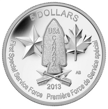 2013 Canada Fine Silver Five Dollars-Devil's Brigade