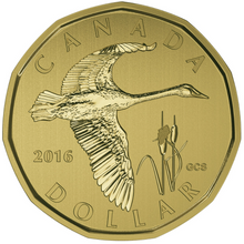 2016 Canada Specimen  Loonie Tundra Swan