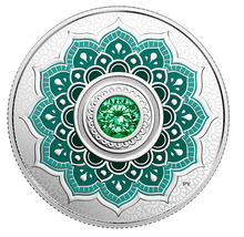 2018 Canada Fine Silver $5 Five Dollars- Birthstones: May