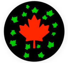 2018 Canada Fine Silver $5 Five Dollars Coin -Glow in the Dark