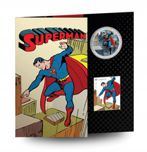 2013 Canada Nickel Half Dollar-50 Cents 75 th Anniversary of Superman-Then and Now coin and Stamp