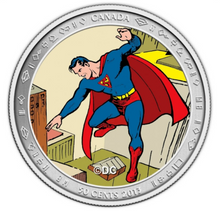 2013 Canada Nickel Half Dollar-50 Cents 75 th Anniversary of Superman-Then and Now coin and Stamp