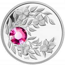 2012 $3 Three Dollars-Birthstone Collection-October-Tourmaline