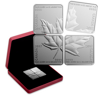 2017 Canada 3$ Fine Silver Coin - Silver maple leaf Quartet