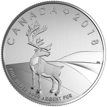 2018 Canada 3$ Fine Silver Coin - Caribou