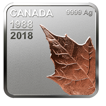 2018 Canada 3$ Fine Silver Coin - Silver maple leaf Quartet, Thirty Years