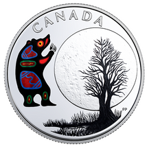 2018 Canada 3$ Fine Silver Coin - Teaching From Grandmother Moon Series-Bear Moon