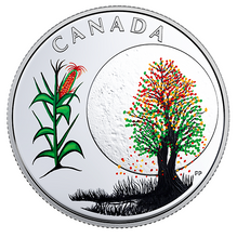 2018 Canada 3$ Fine Silver Coin - Teaching From Grandmother Moon Series-Corn Moon