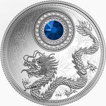 2016 Canada Fine Silver $5 Five Dollars- Birthstones: September-Sapphire