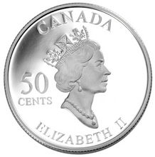 2002 Fifty Cents- Gold Plated-Canadian Tulip, 50th Anniversary Festival