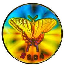 2004 Fifty Cents-Canadian Tiger Swallowtail butterfly, hologram