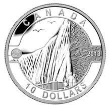 2013 Canada Fine Silver $10 Ten Dollars-Niagara Falls
