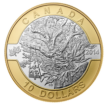 2014 Canada Fine Silver $10 ten dollars O Canada set Two, Gold Plated-10 coin