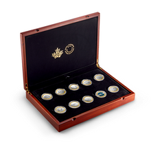 2014 Canada Fine Silver $10 ten dollars O Canada set Two, Gold Plated-10 coin