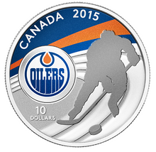 2015 Canada Fine Silver $10 Ten Dollars-NHL-Edmonton Oilers