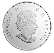 2015 Canada Fine Silver $10 Ten Dollars-Canoe Across Canada-The Wondrous West