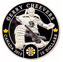 2015 $10 Ten Dollars-Goalies-Gerry Cheevers