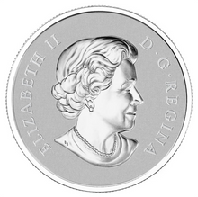 2012 Canada $10 Ten Dollars-Maple leaf Forever 1/2 oz