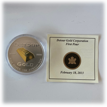 2013 Pure Silver Detour Gold Corporation First pour 18 February