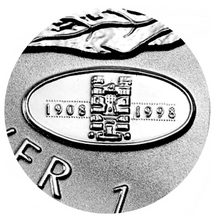 1998-(1908) Silver maple Leaf with Privy Marks-90th Anniversary R.C.M.