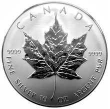 1998 Canada Fifty Dollars Proof coin-10 OZ Fine Silver-10th Anniversary of the Maple Leaf