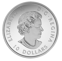 2017 Canada Fine Silver $10 Ten Dollars-The Beaver