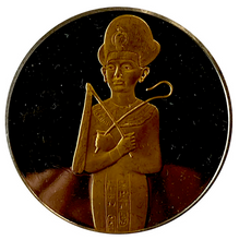 Shawabty Art Round~Franklin Mint-Sterling Silver-Egyptian Museum Set