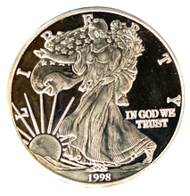 1998 Liberty One Pound Proof .999 Fine Silver