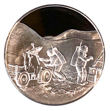 Limited Edition Apollo 15 Eyewitness medal-Solid Sterling Silver