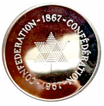 1967 Canada Confederation Sterling Silver Medal