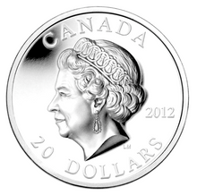 2012  20 Dollars Fine Silver Coin- The Queens Portrait