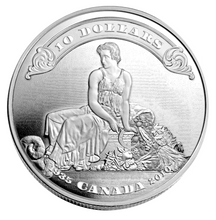 2010 1935 Canada Fine Silver Proof $10 - 75th Anniversary of First Notes issued by Bank of Canada
