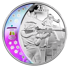 2007 Twenty Five Dollars, Vancouver 2010 Olympic Winter Games, Biathlon