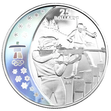 2007 Twenty Five Dollars, Vancouver 2010 Olympic Winter Games, Biathlon