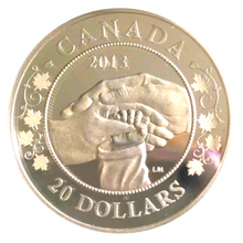 2013 20 Dollars Fine Silver Coin-Birth of Royal Infant Set-Hands