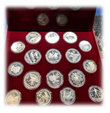 1980 Russian Solid silver Roubles, Proof Olympic Collection