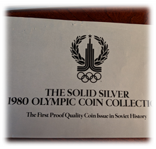 1980 Russian Solid silver Roubles, Proof Olympic Collection