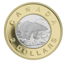 2006-1996 Canada Gold Twoonie, Proof Polar Bear Two Dollars Coin