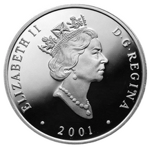 2001 Canada 20 Dollars Transportation on Land, Sterling coin # 4 The Russell
