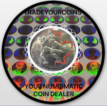 2008 Canada Nickel Plated Steel Quarter - 25 Cents, Sport Card-Painted Leaf-Figure Skating