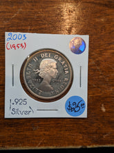 2003 Canada Silver Fifty Cents-50th Anniversary of the Coronation of Queen Elizabeth II in 1953