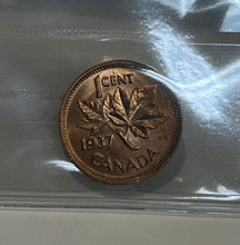 Canada One Cent 1937 MS-64 ICCS
