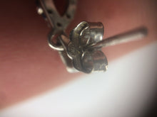 Fashion 10k white gold Woman Earring used