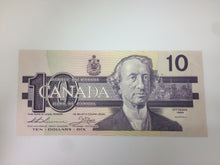 1989 Bank of Canada 10 Dollars McDonald Banknote ADH 0783200
