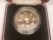 1953-1993 Five Pounds Sterling Coin, Faith and Truth 1 Will Bear Unto You- Sterling Coin