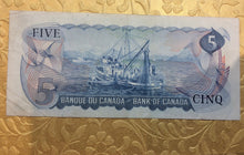 Bank of canada 5 Dollars Lawson-Bouey Replacement Note Serial: *CU2947724