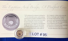 2006 Proof Piedfort One Pound Coin Egyptian Railways Bridge, Northern Ireland, Sterling Coin In capsule, No Box