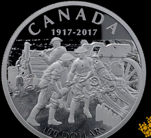 2017 Canada 100 Dollars Fine Silver Coin - Vimy Ridge-10 OZ