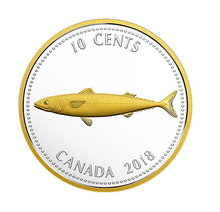 2018 Pure Silver Gold-Plated 5-Coin Set - Legacy of the Dime